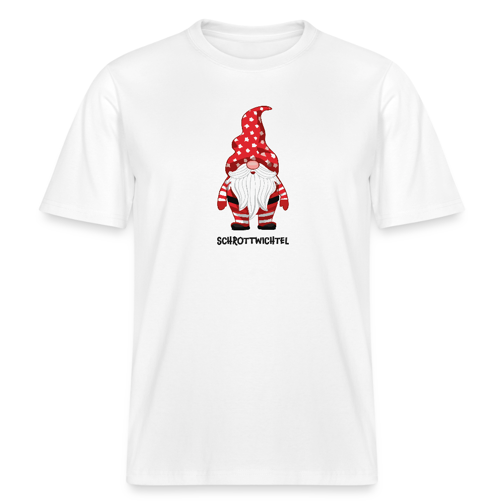 Unisex Bio-T-Shirt mit SCHROTTWICHTEL PRINT - Weiß