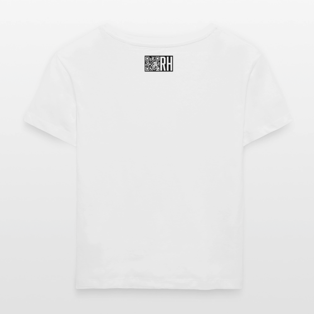 Relaxed Rundhals Frauen Bio-T-Shirt mit TUSCHEWEIBCHEN PRINT - Weiß