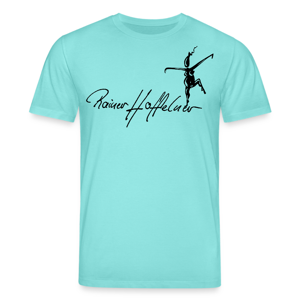 Unisex Bio-T-Shirt mit TUSCHEWEIBCHEN PRINT - Poolblau