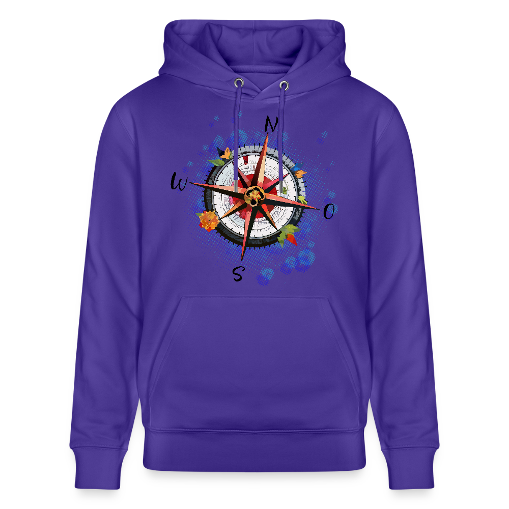 Unisex Hoodie mit WINDROSE PRINT - Purple Love