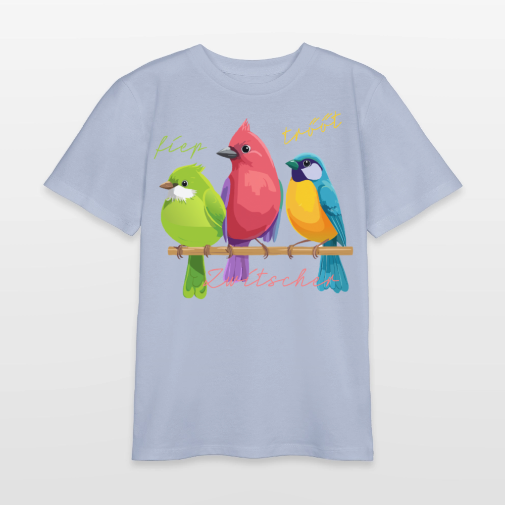 MNJS TEENS Bio T-Shirt mit ZWITSCHERGÄNG PRINT - Lavendel-Violett