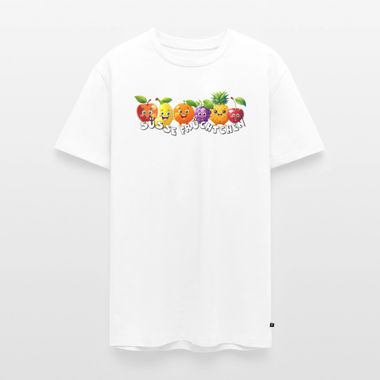 Männer Premium T-Shirt mit SÜSSE FRÜCHTCHEN PRINT - Weiß