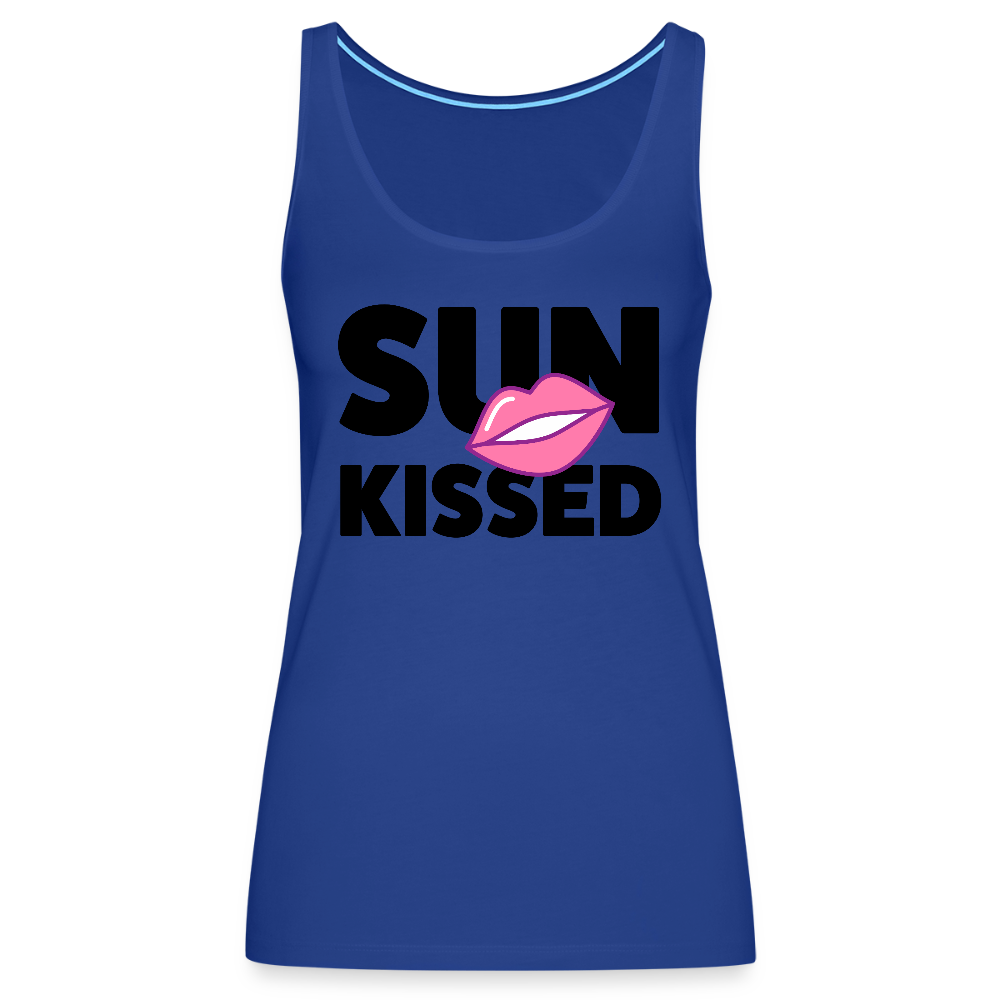 Frauen Premium Tank Top mit SUN KISSED PRINT - Königsblau
