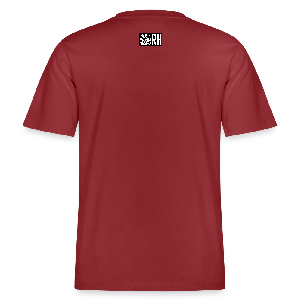 Unisex Bio-T-Shirt mit TUSCHEWEIBCHEN PRINT - Erdrot