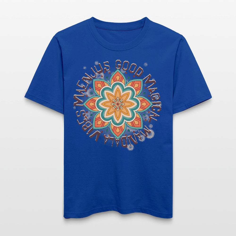 Unisex Bio-T-Shirt mit MANDALA VIBES PRINT - Dunkelblau