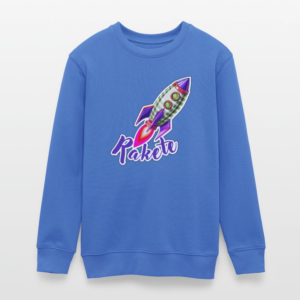 MNJS TEENS Bio Sweatshirt mit RAKETE PRINT - carolina Blue