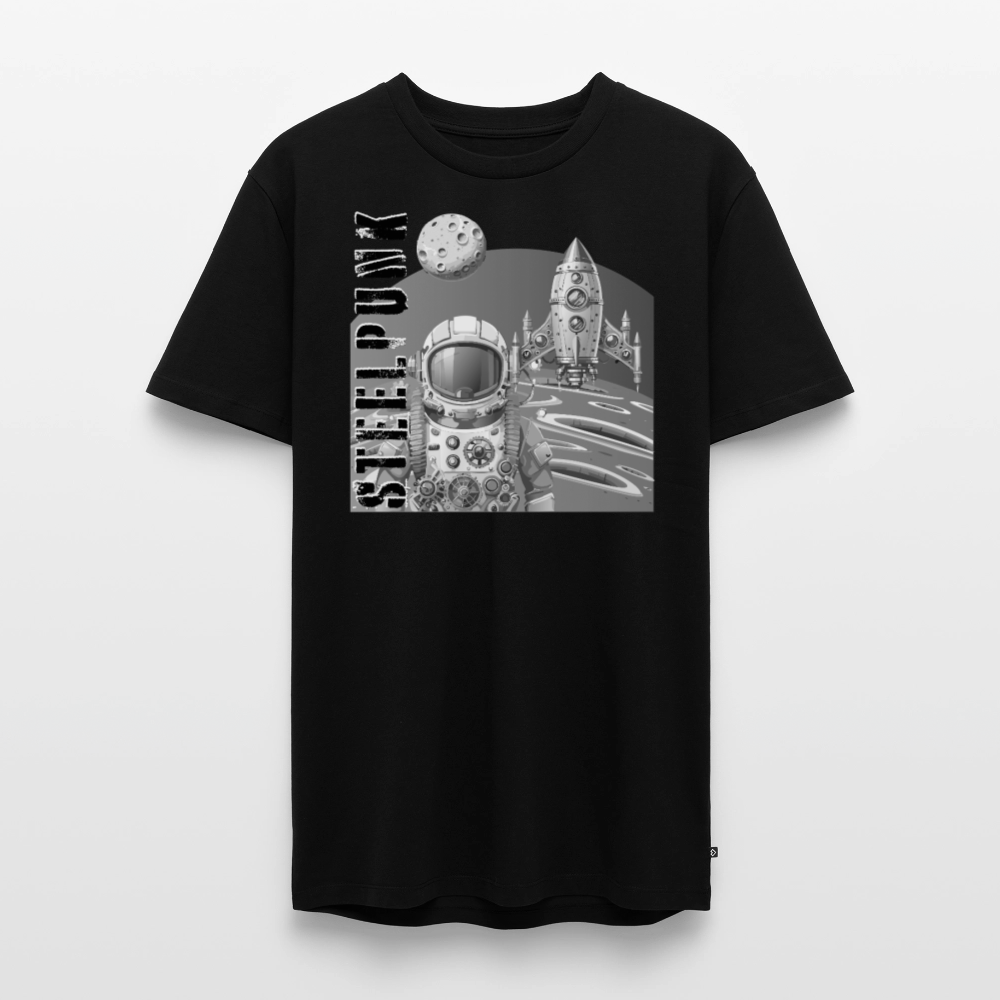 Männer Premium T-Shirt mit STEELPUNK PRINT - Schwarz