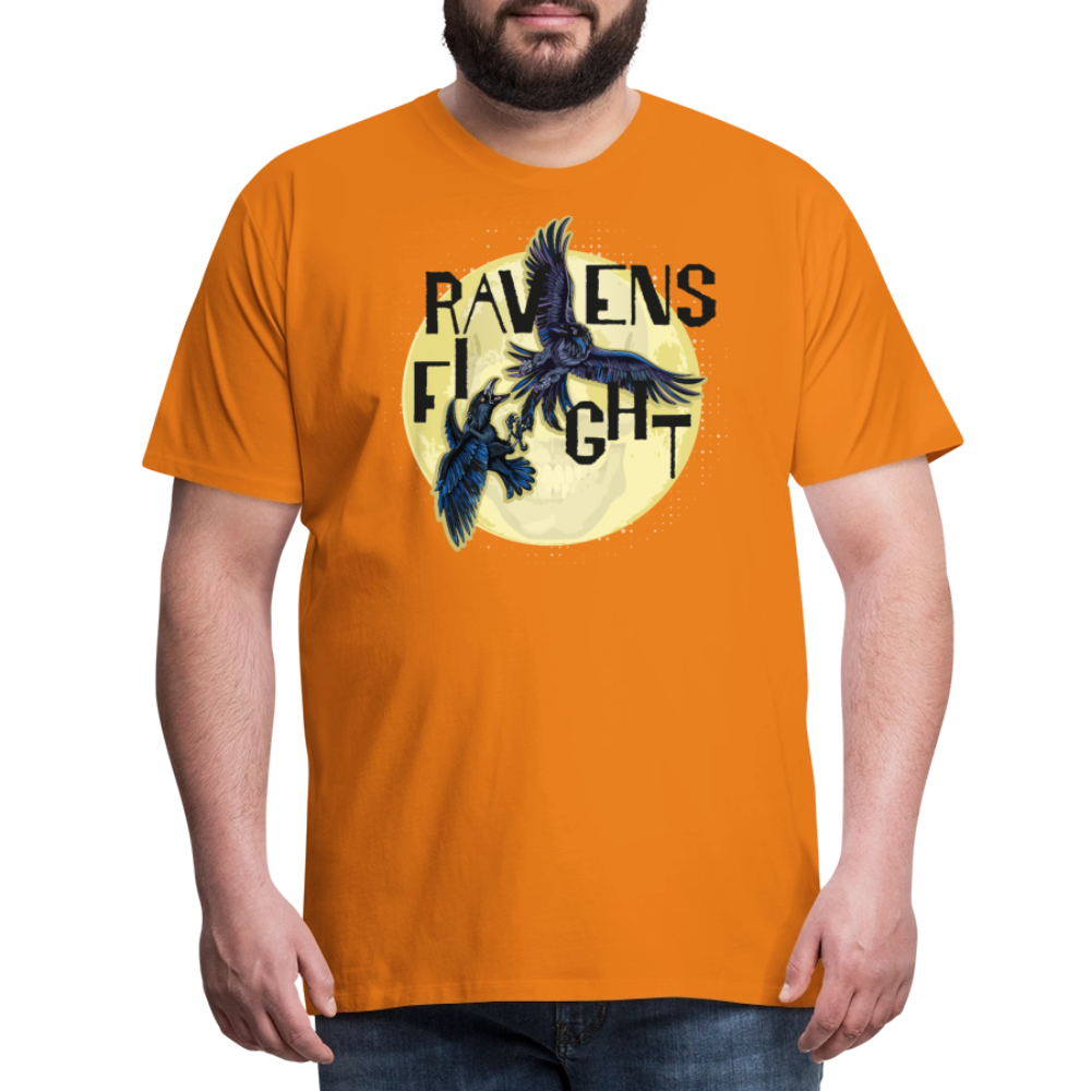 Männer Premium T-Shirt mit RAVENS FIGHT PRINT - Orange