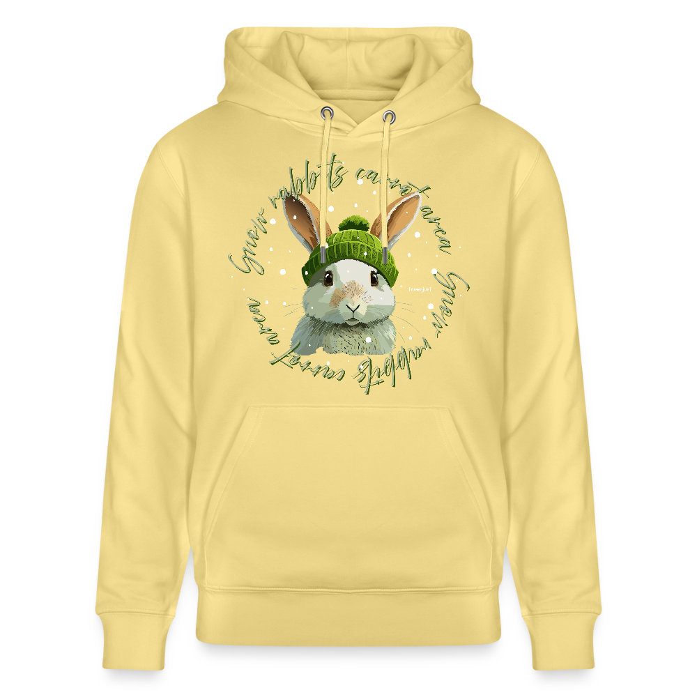Unisex Bio-Hoodie mit SNOW RABBITS CARROT AREA PRINT - Gelb Viva