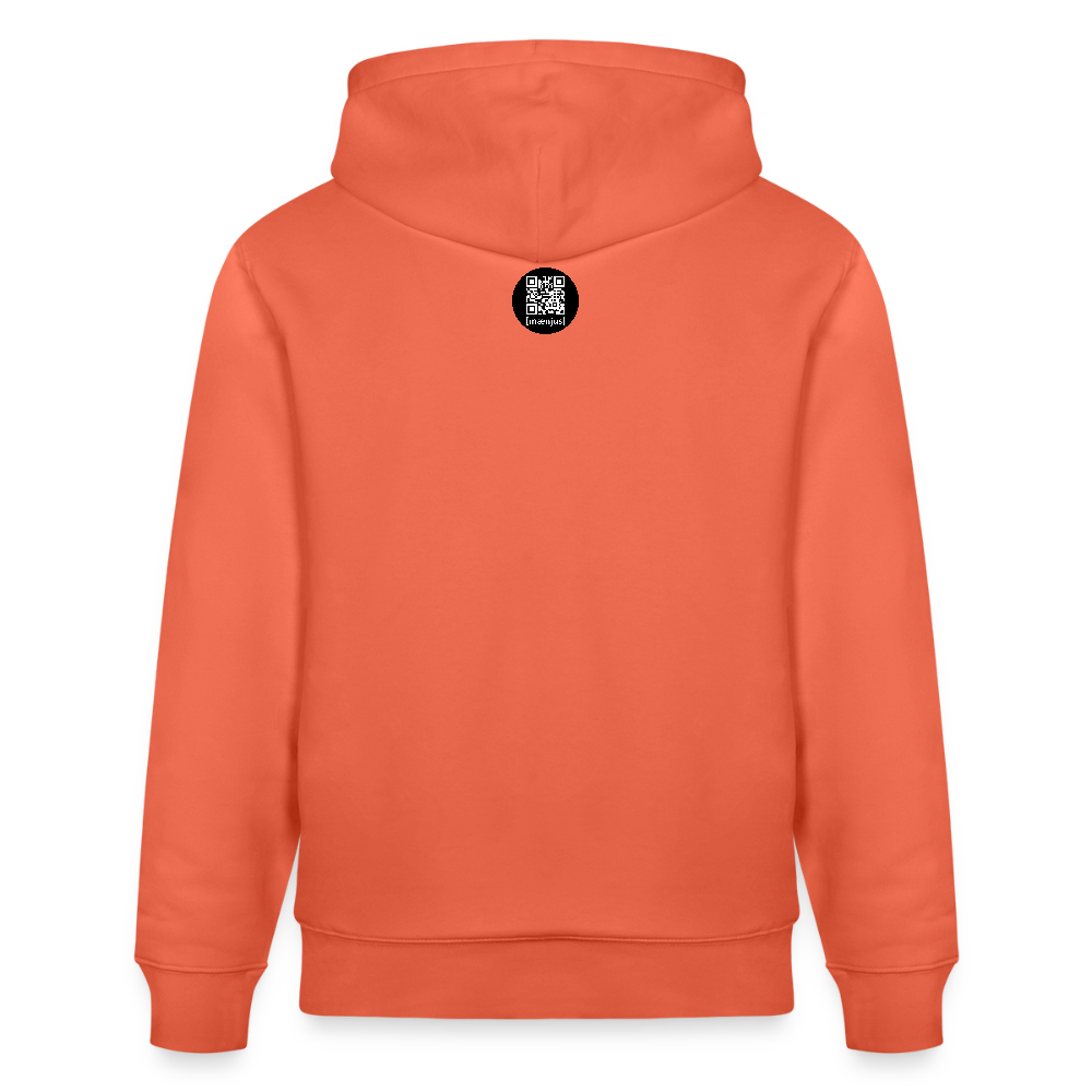 Unisex Bio-Hoodie mit FEUERHERZ PRINT - Hellrot