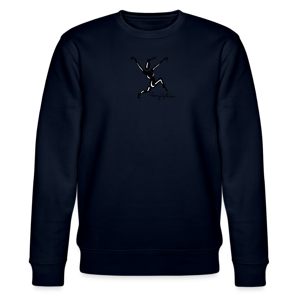 Unisex Bio-Sweatshirt mit TUSCHEWEIBCHEN PRINT - Navy