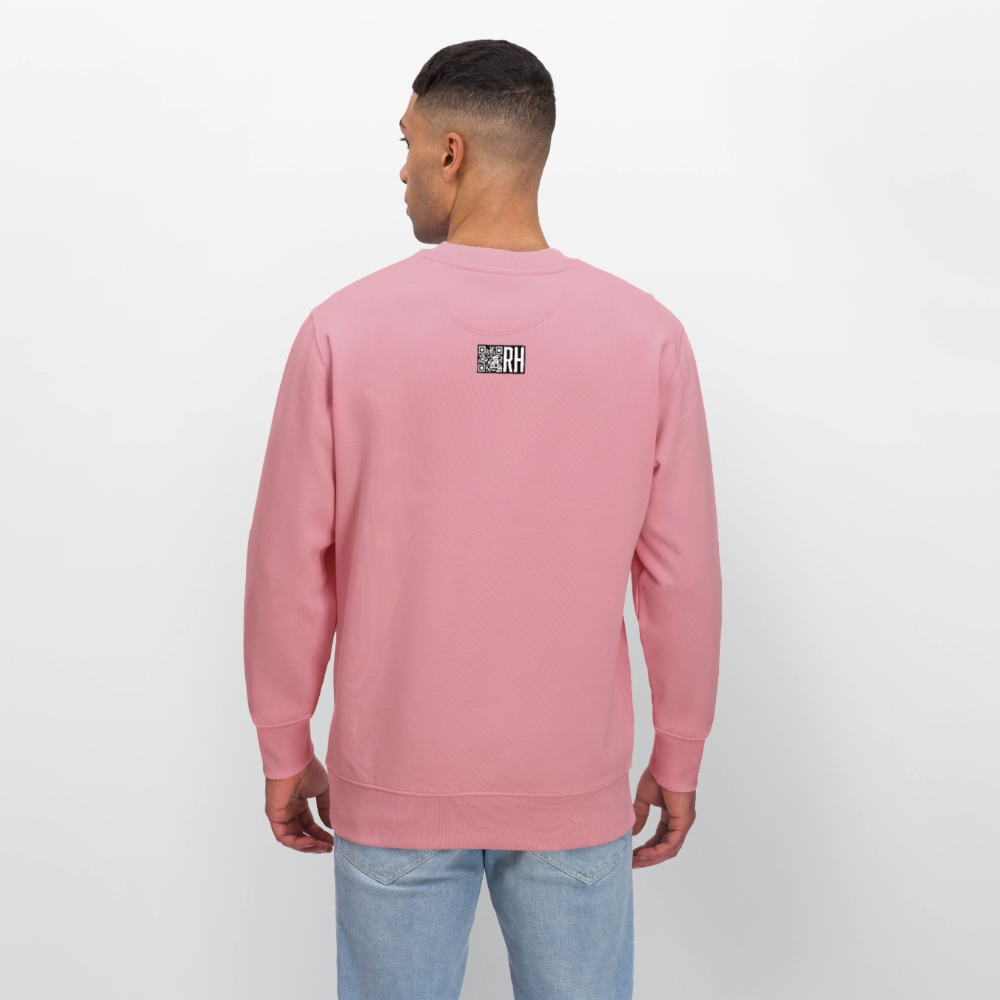 Unisex Bio-Sweatshirt mit ROSEN DIE LIEBE UND DER TOD HABEN DORNEN PRINT - Lila Traum