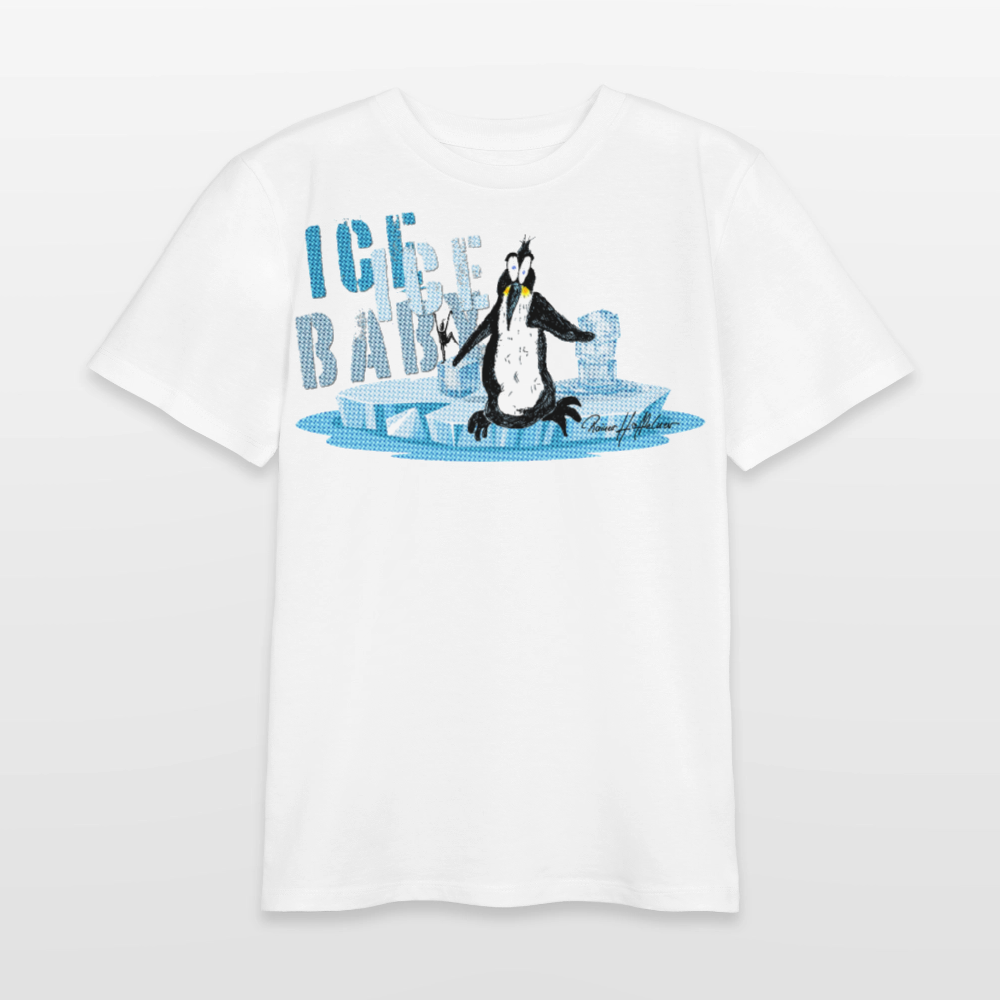 MNJS TEENS Bio T-Shirt mit ICE ICE BABY PRINT - Weiß
