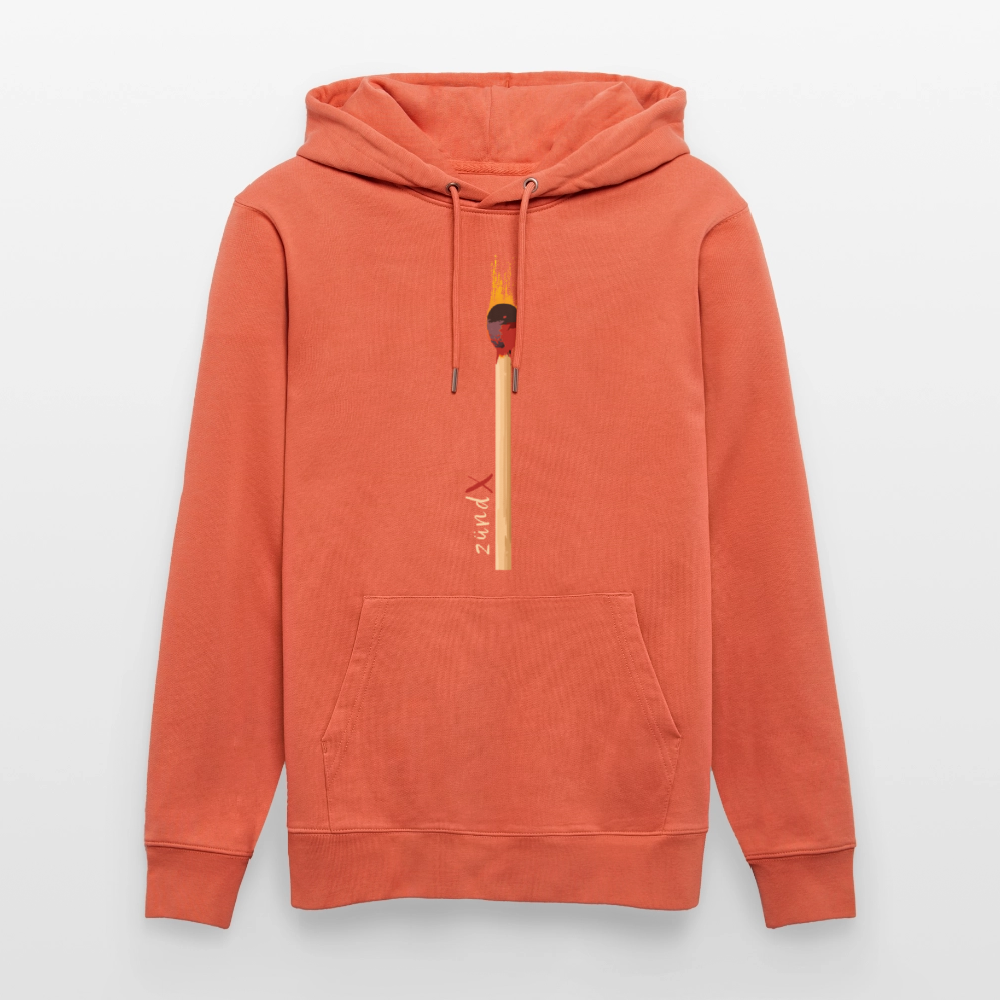 Unisex Hoodie mit zündX PRINT - Hellrot