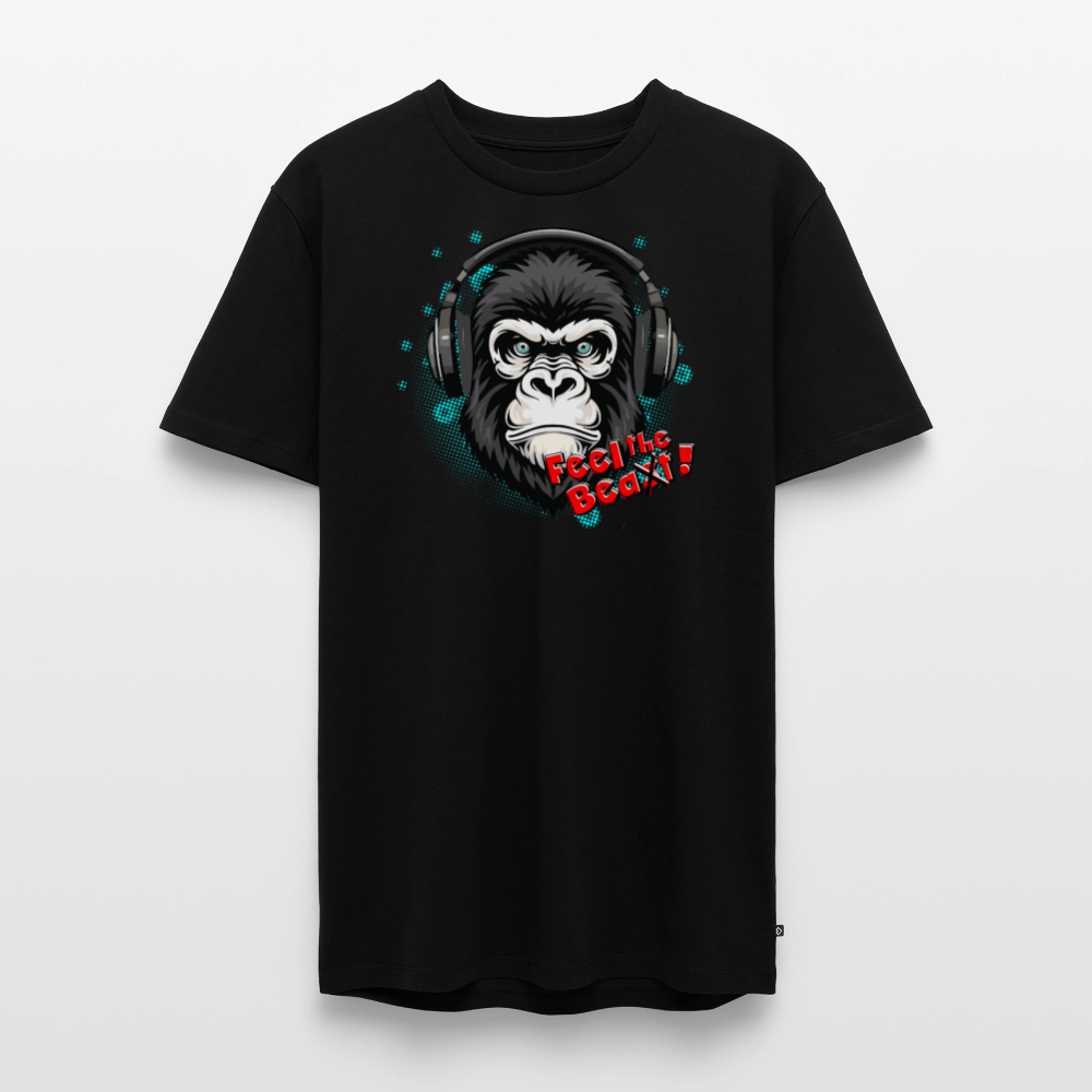 Männer Premium T-Shirt mit FEEL THE BEA(S)T PRINT - Schwarz