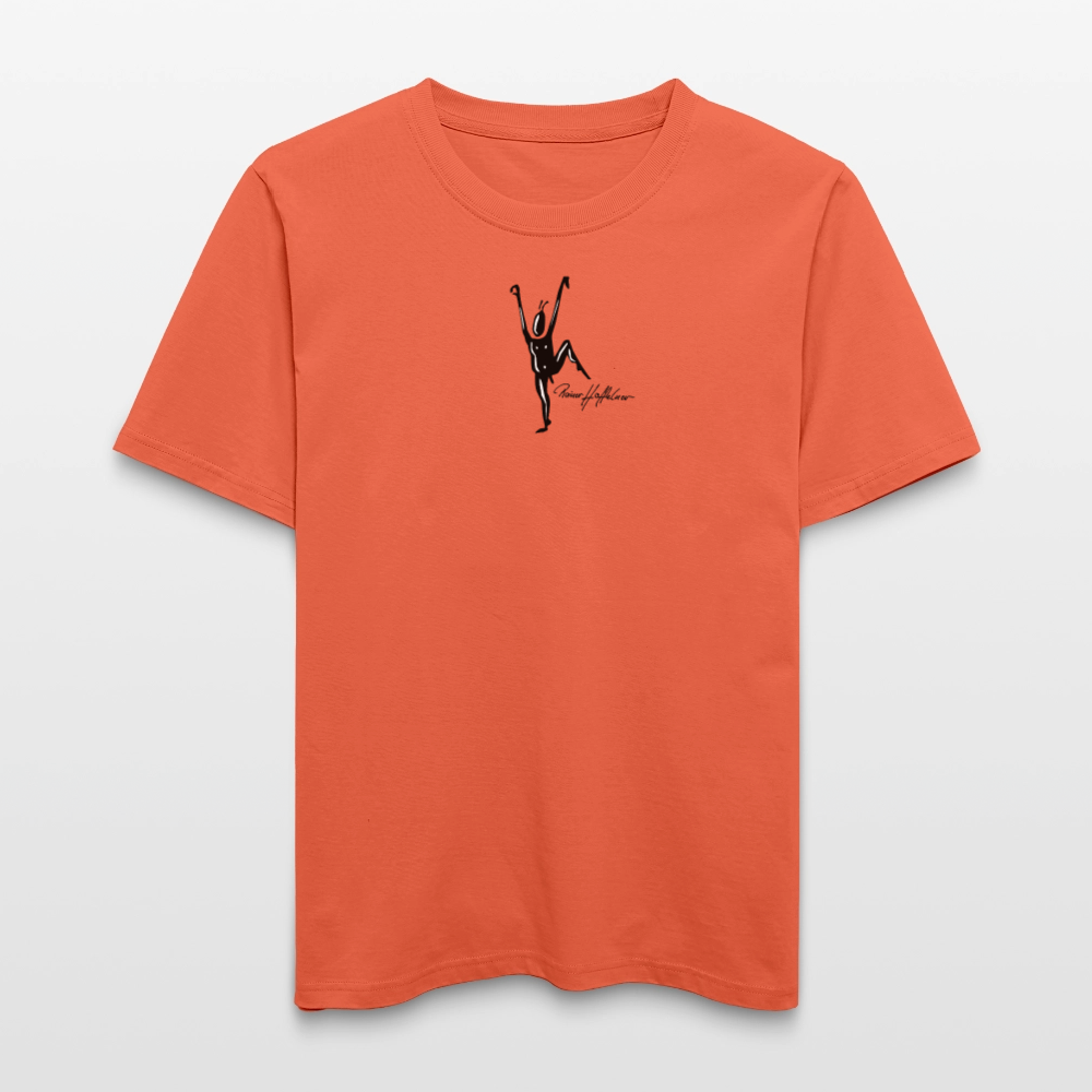 Unisex Bio-T-Shirt mit TUSCHEMÄNNCHEN PRINT - Hellrot