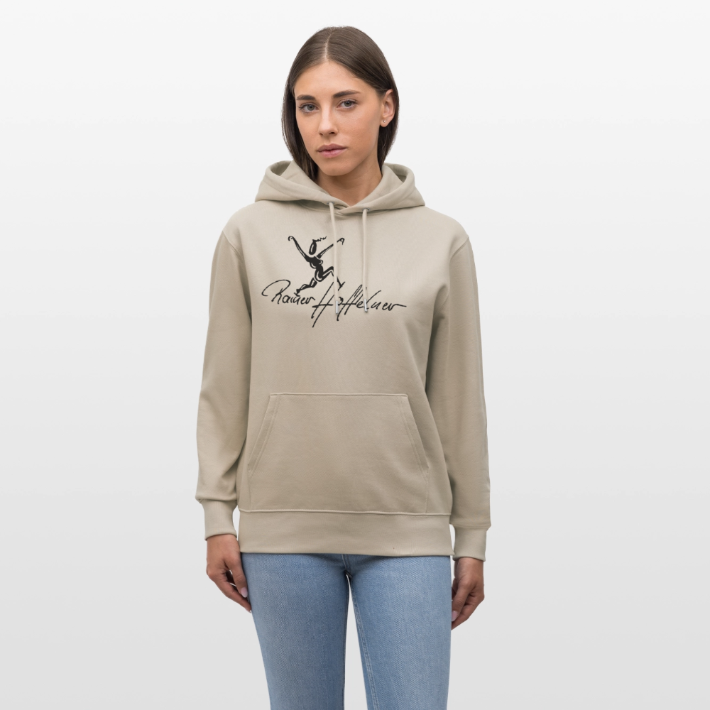 Unisex Bio-Hoodie mit TUSCHEWEIBCHEN PRINT - Beige