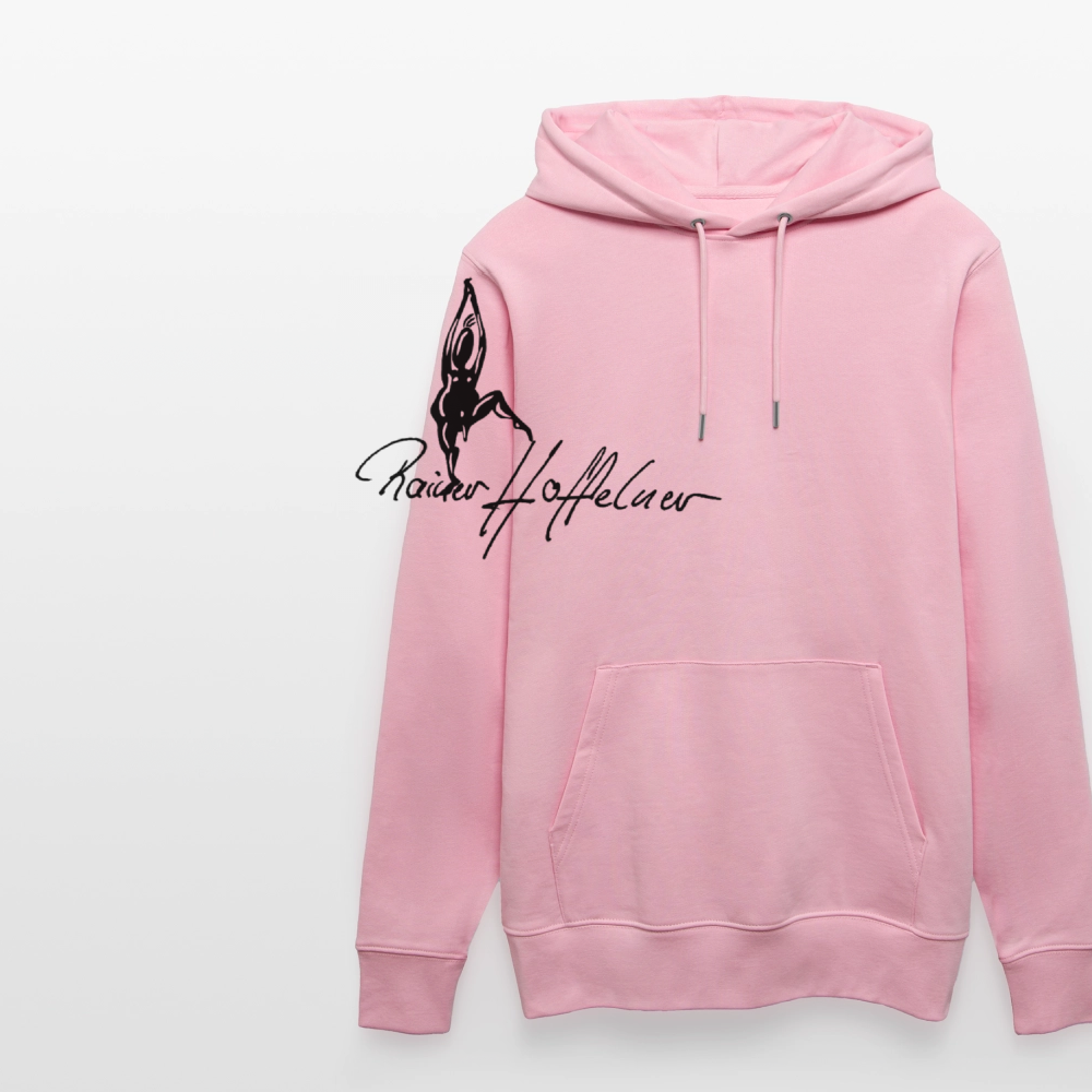 Unisex Bio-Hoodie mit TUSCHEMÄNNCHEN PRINT - Hellrosa