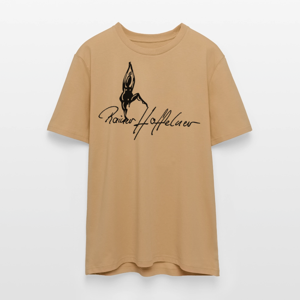 Unisex Bio-T-Shirt mit TUSCHEMÄNNCHEN PRINT - Karamell