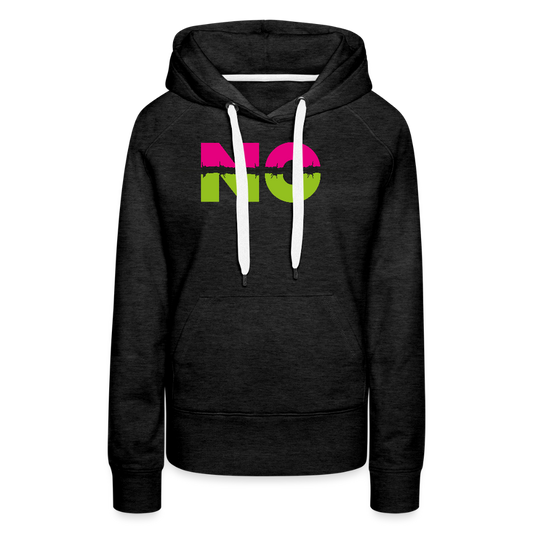 Frauen Premium Hoodie mit NO PRINT - Anthrazit
