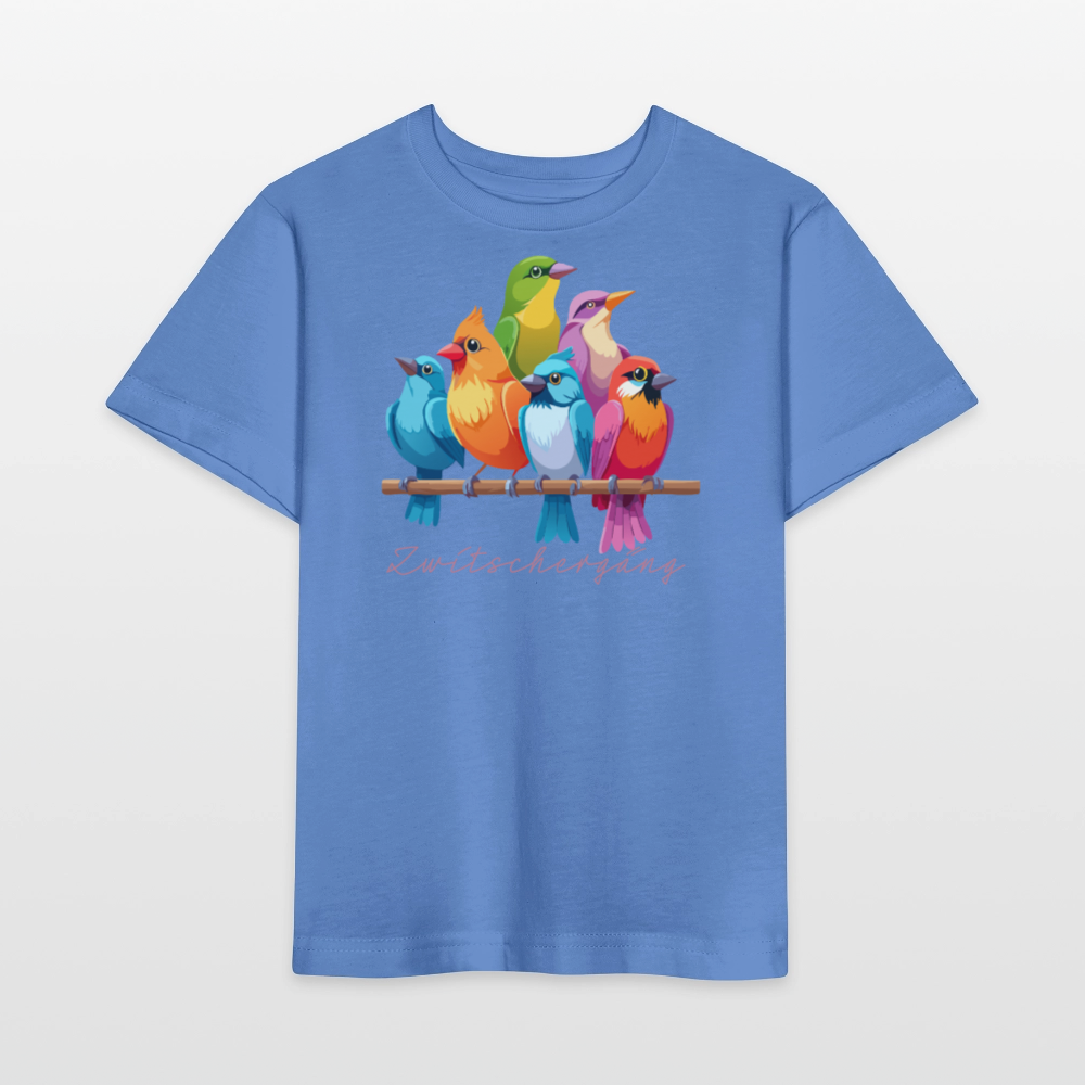 Kinder T-Shirt MINI mit Zwitschergäng Print - Blau
