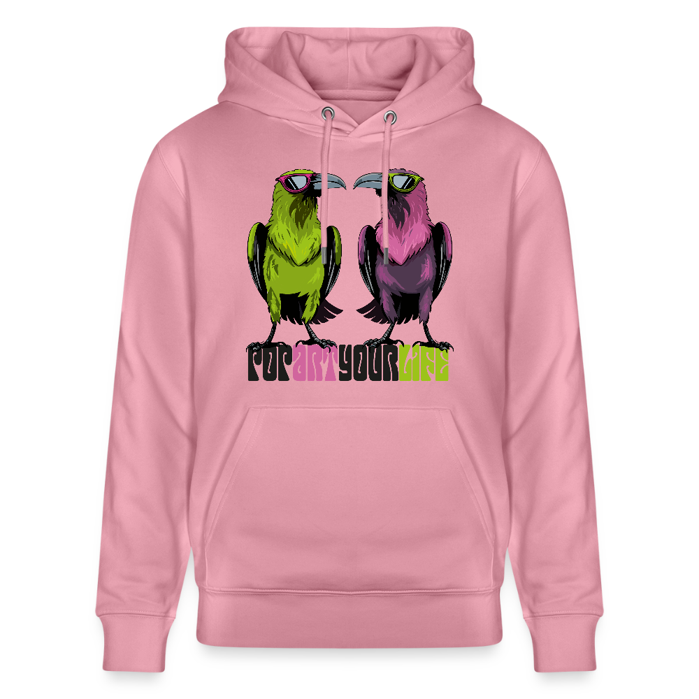 Unisex Hoodie mit POPART YOUR LIFE PRINT - Lila Traum