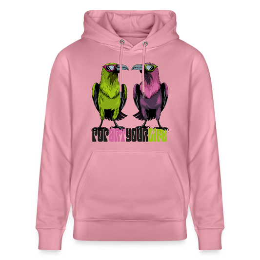 Unisex Hoodie mit POPART YOUR LIFE PRINT - Lila Traum