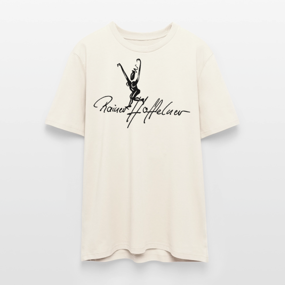 Unisex Bio-T-Shirt mit TUSCHEWEIBCHEN PRINT - Naturweiß