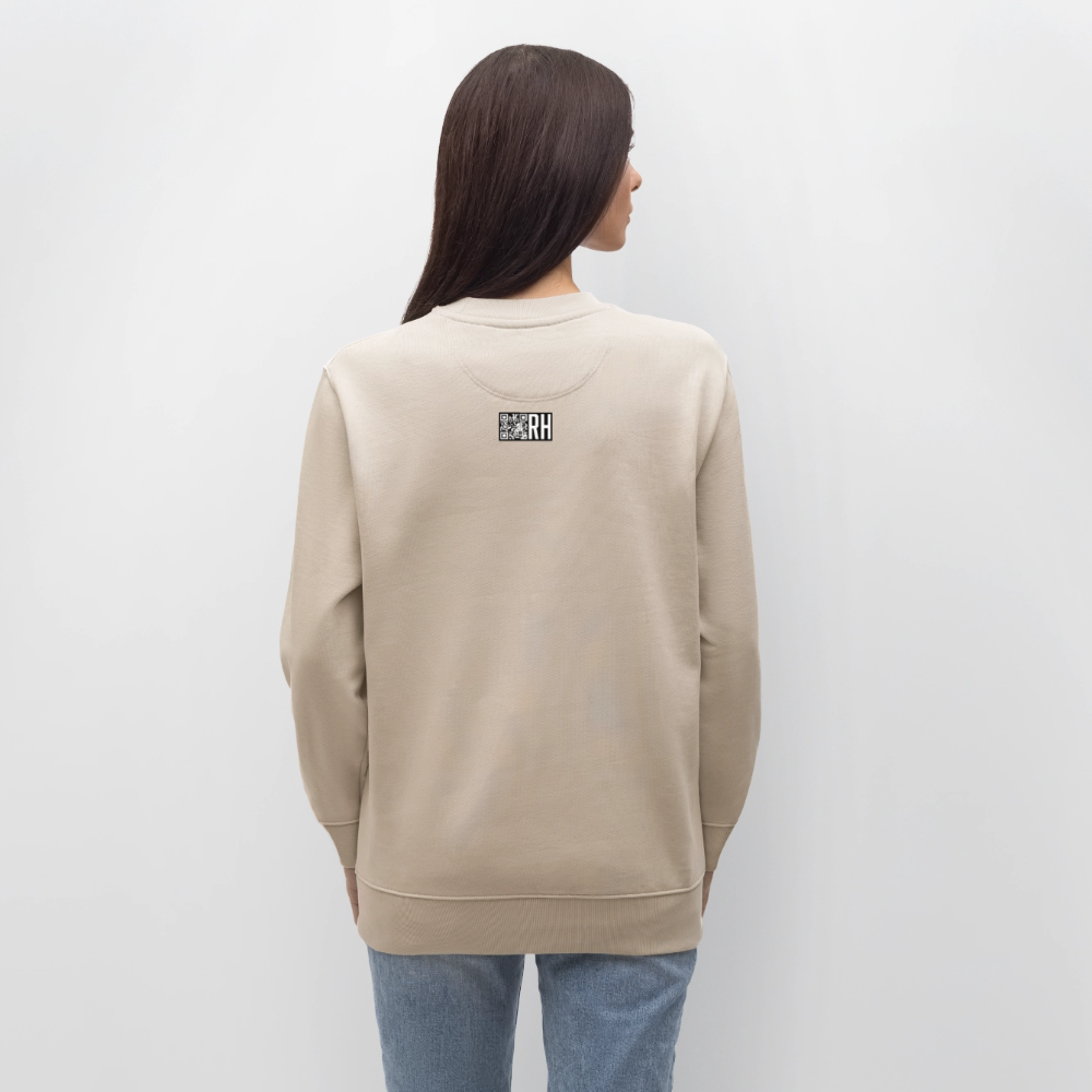 Unisex Bio-Sweatshirt mit TUSCHEMÄNNCHEN PRINT - Beige