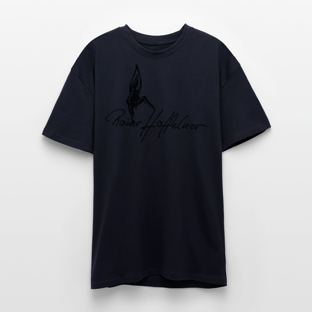 Heavy Oversize T-Shirt mit TUSCHEMÄNNCHEN PRINT - French Navy