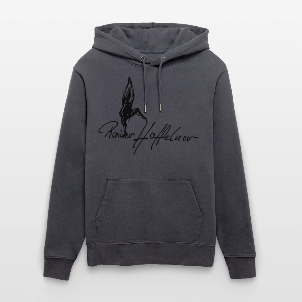 Unisex Bio-Hoodie mit TUSCHEMÄNNCHEN PRINT - Indigoblau