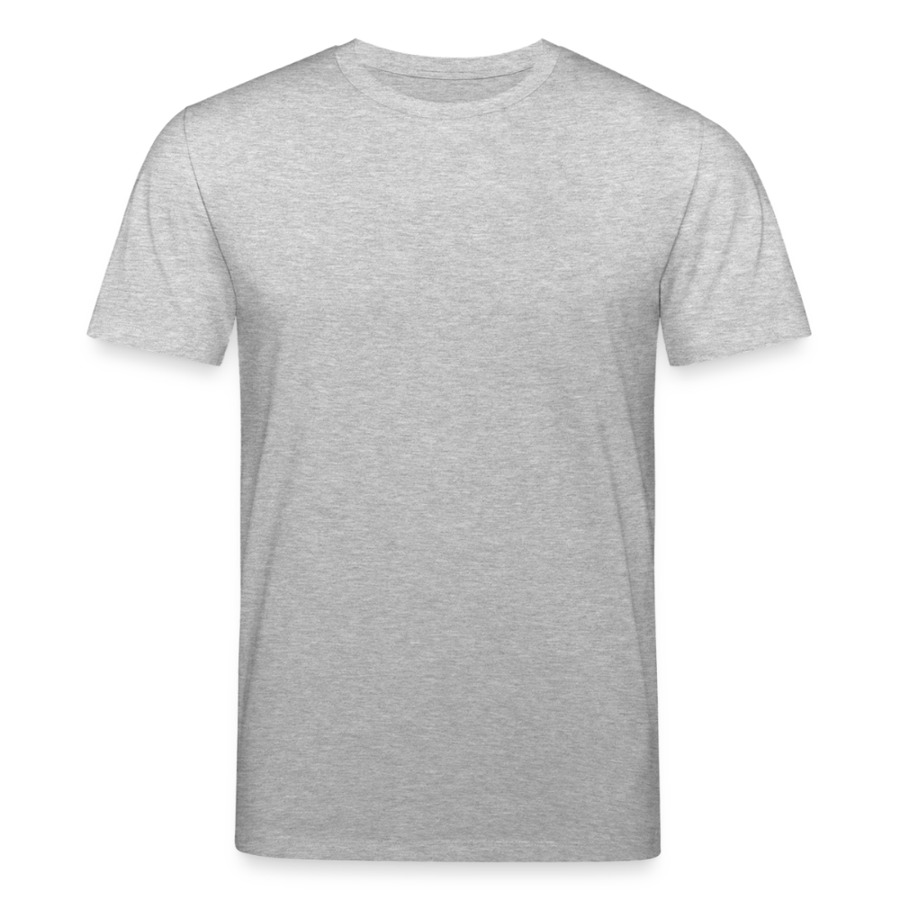 Unisex Bio-T-Shirt mit Flying Cow Print Rückseite - Grau meliert