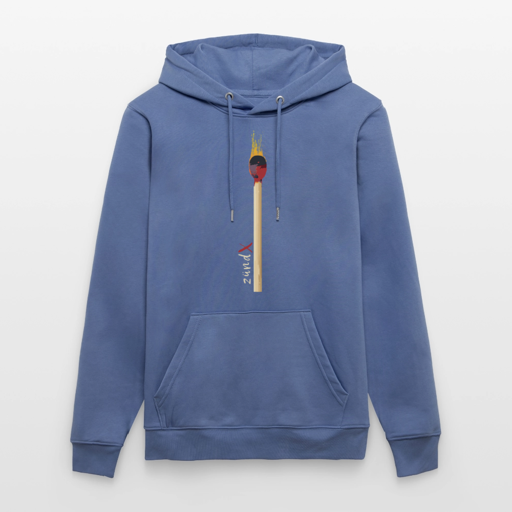 Unisex Hoodie mit zündX PRINT - Blau