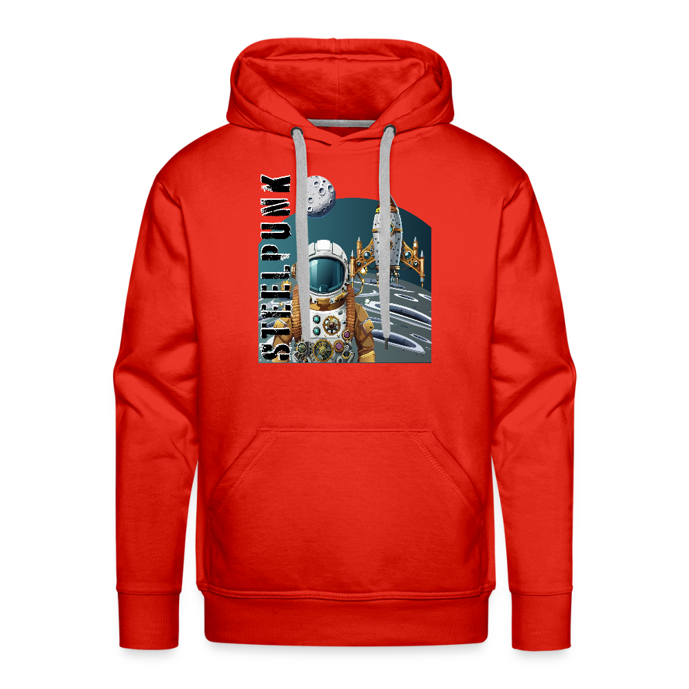 Männer Premium Hoodie mit STEELPUNK PRINT - Rot