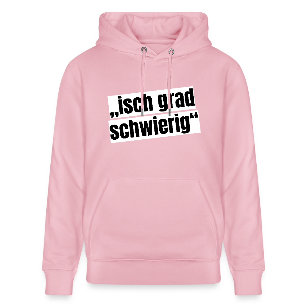 Unisex Hoodie mit ISCH GRAD SCHWIERIG PRINT - Hellrosa