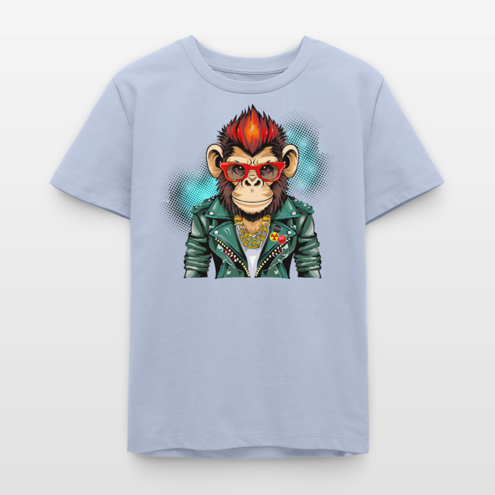 MNJS TEENS Bio T-Shirt mit MONKEY PRINT - Lavendel-Violett