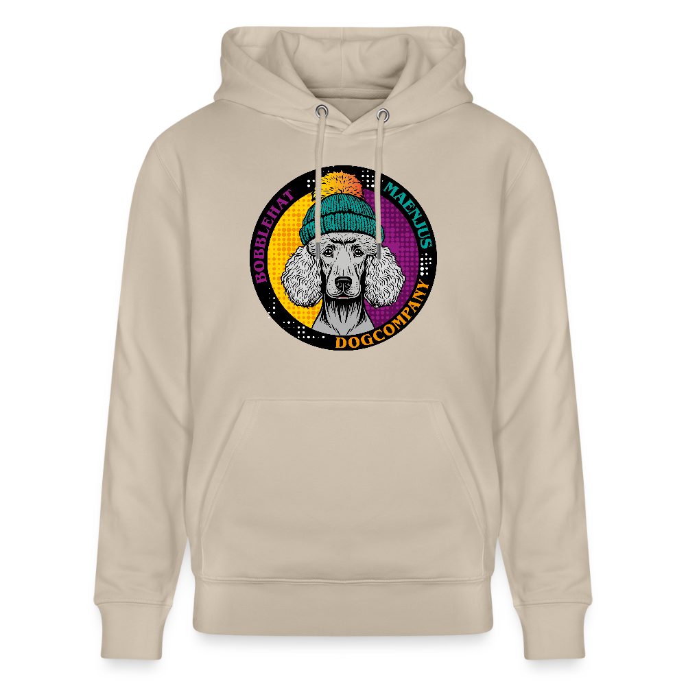 SUnisex Bio-Hoodie mit BOBBLEHAT DOGCOMPANY PRINT - Beige