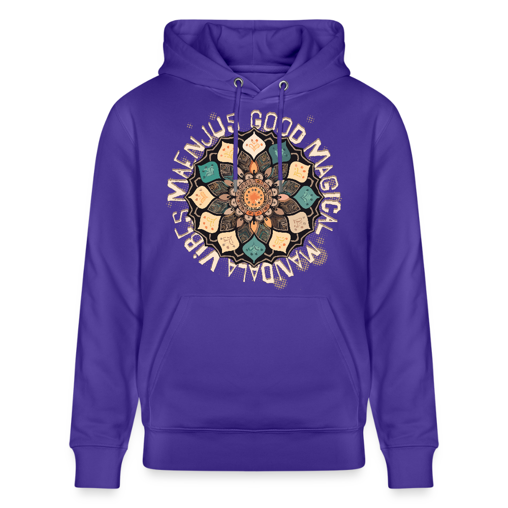 Unisex Bio-Hoodie mit MANDALA VIBES PRINT - Purple Love