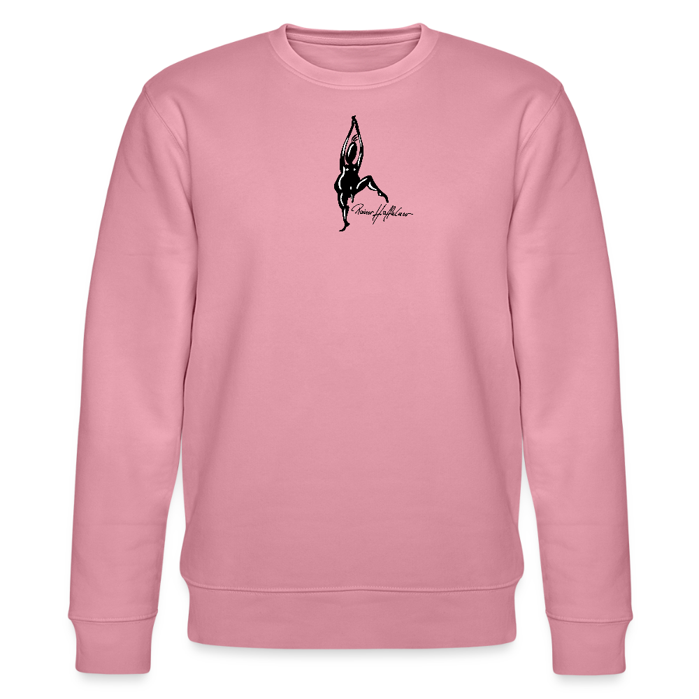 Unisex Bio-Sweatshirt mit TUSCHEMÄNNCHEN PRINT - Lila Traum