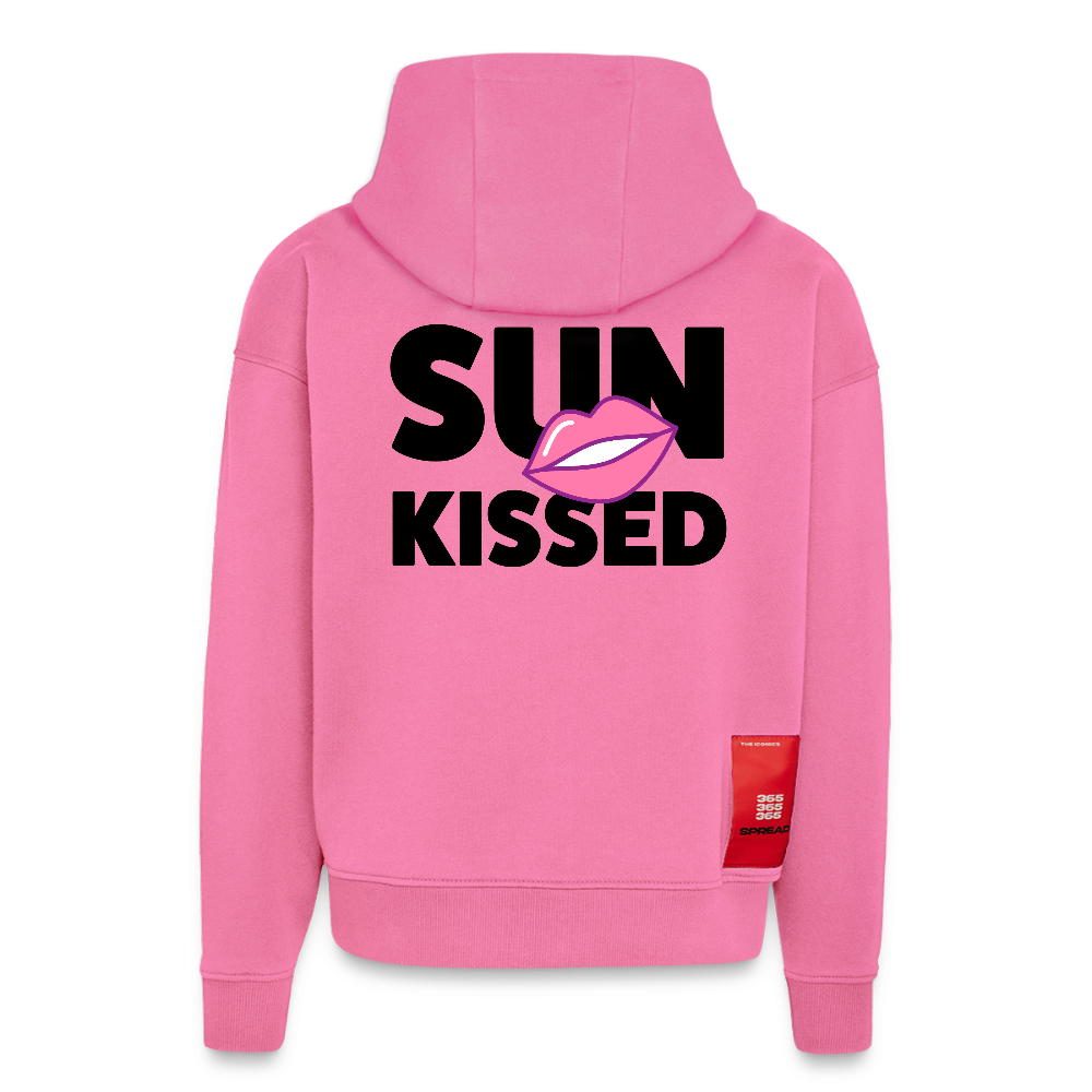 Heavyweight Oversized Organic Hoodie mit SUN KISSED PRINT - AURA PINK