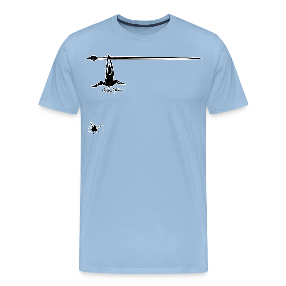 Männer Premium T-Shirt mit MÄNNLES PRINT - Sky