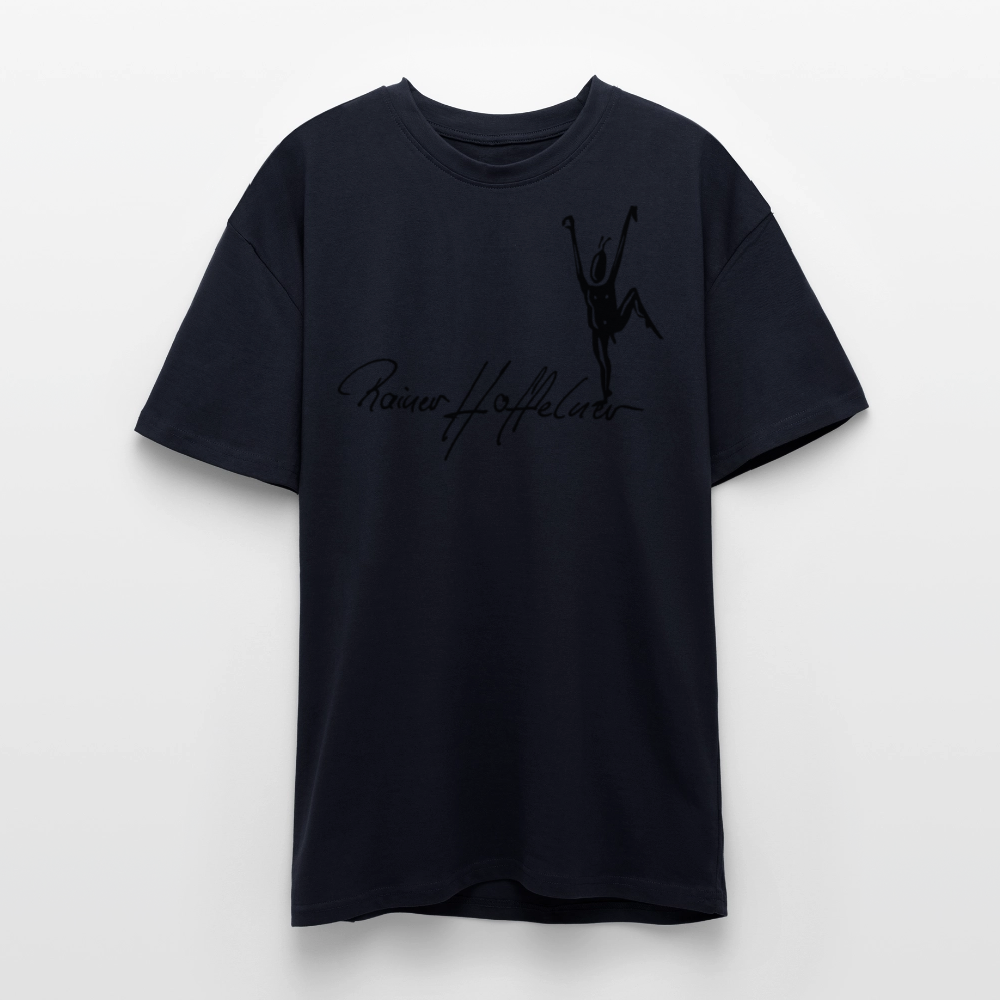 Heavy Oversize T-Shirt mit TUSCHEMÄNNCHEN PRINT - French Navy