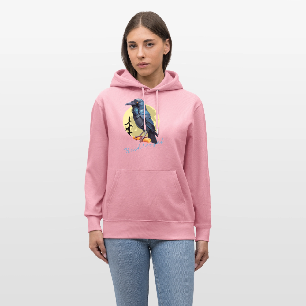 Unisex Hoodie mit NACHTVOGEL PRINT - Lila Traum