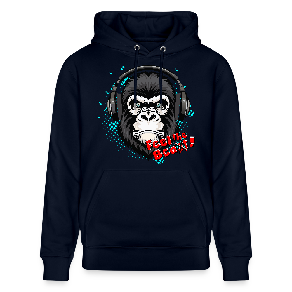 Unisex Hoodie mit FEEL THE BEA(S)T PRINT - Navy