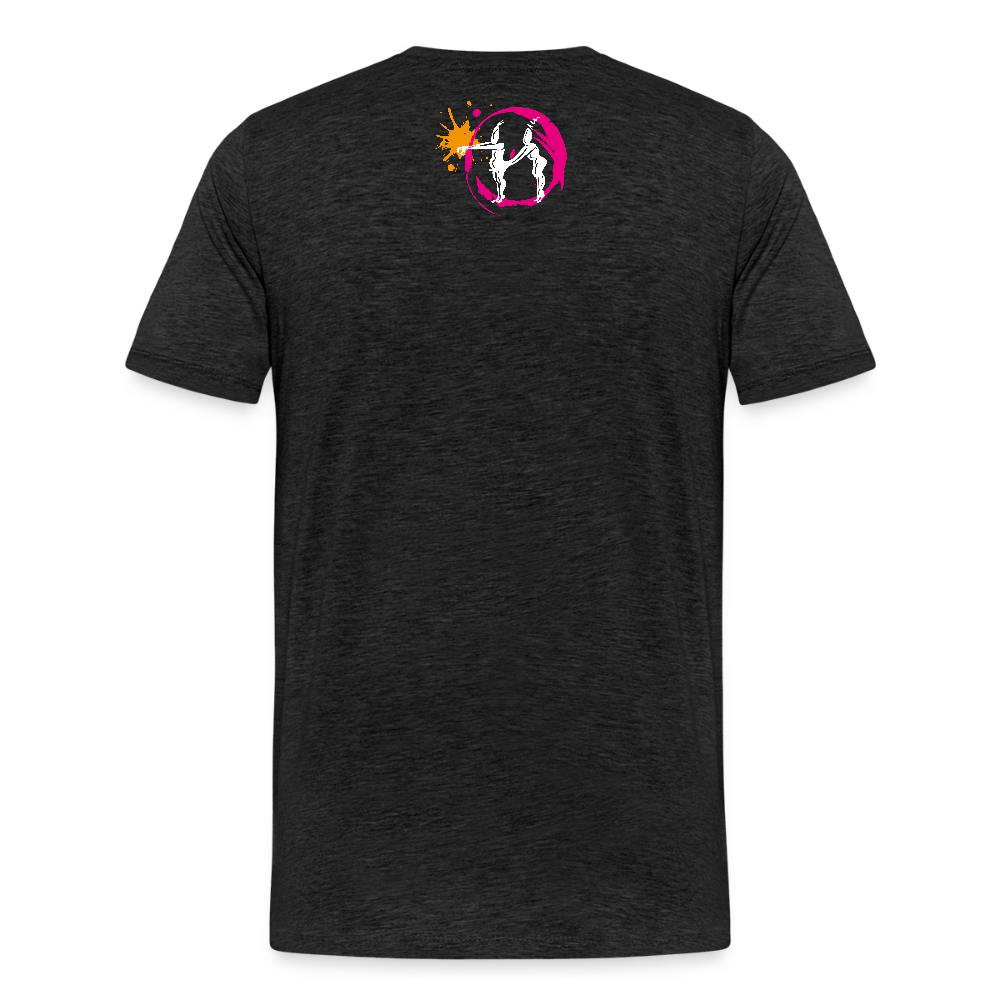 Männer Premium T-Shirt mit ES ESKALIERT EH PRINT - Anthrazit