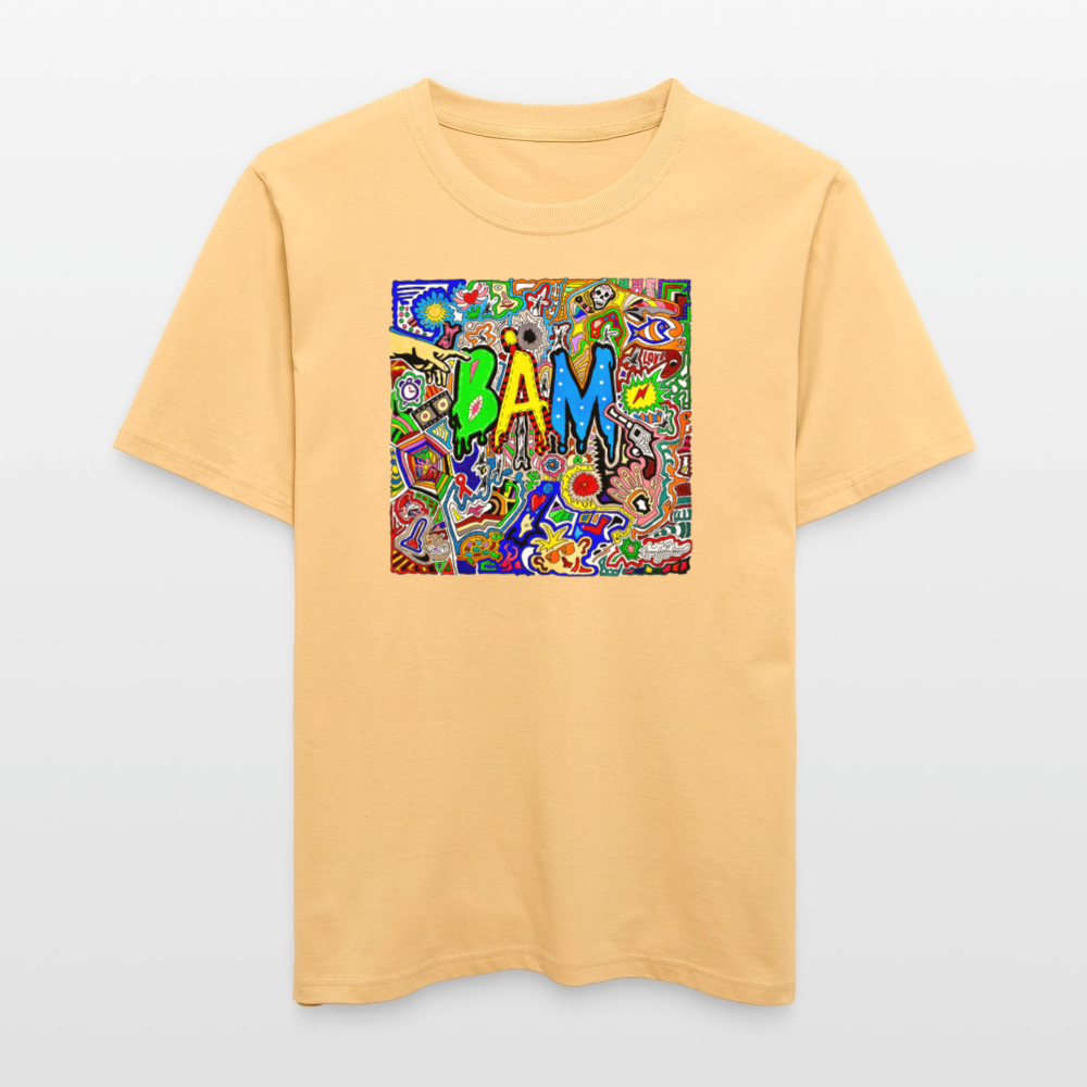 Unisex Bio-T-Shirt mit BÄM PRINT - Hellgelb