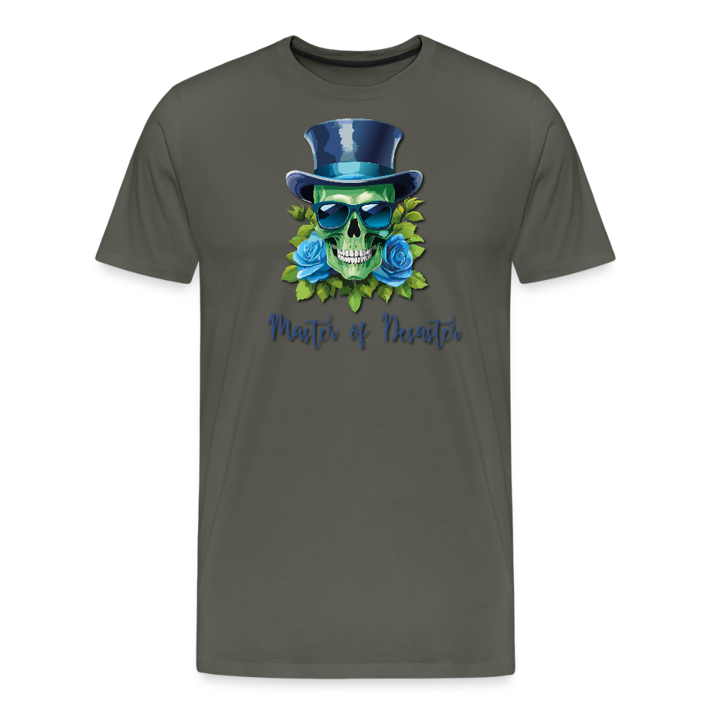 Männer Premium T-Shirt mit MASTER OF DESASTER PRINT - Asphalt
