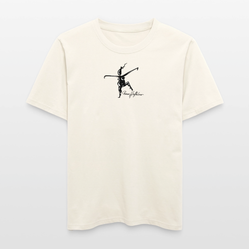 Unisex Bio-T-Shirt mit TUSCHEWEIBCHEN PRINT - Naturweiß