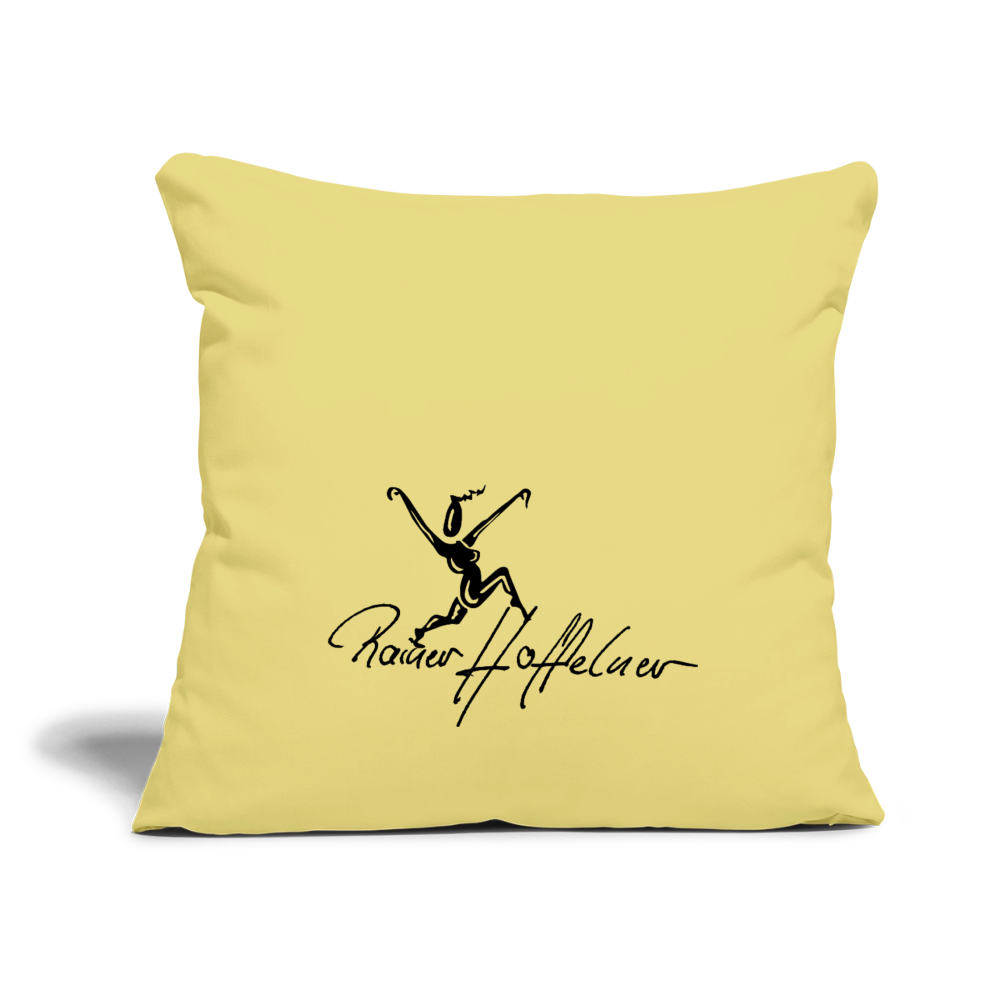 Sofakissenbezug 44 x 44 cm mit TUSCHEWEIBCHEN PRINT - Hellgelb