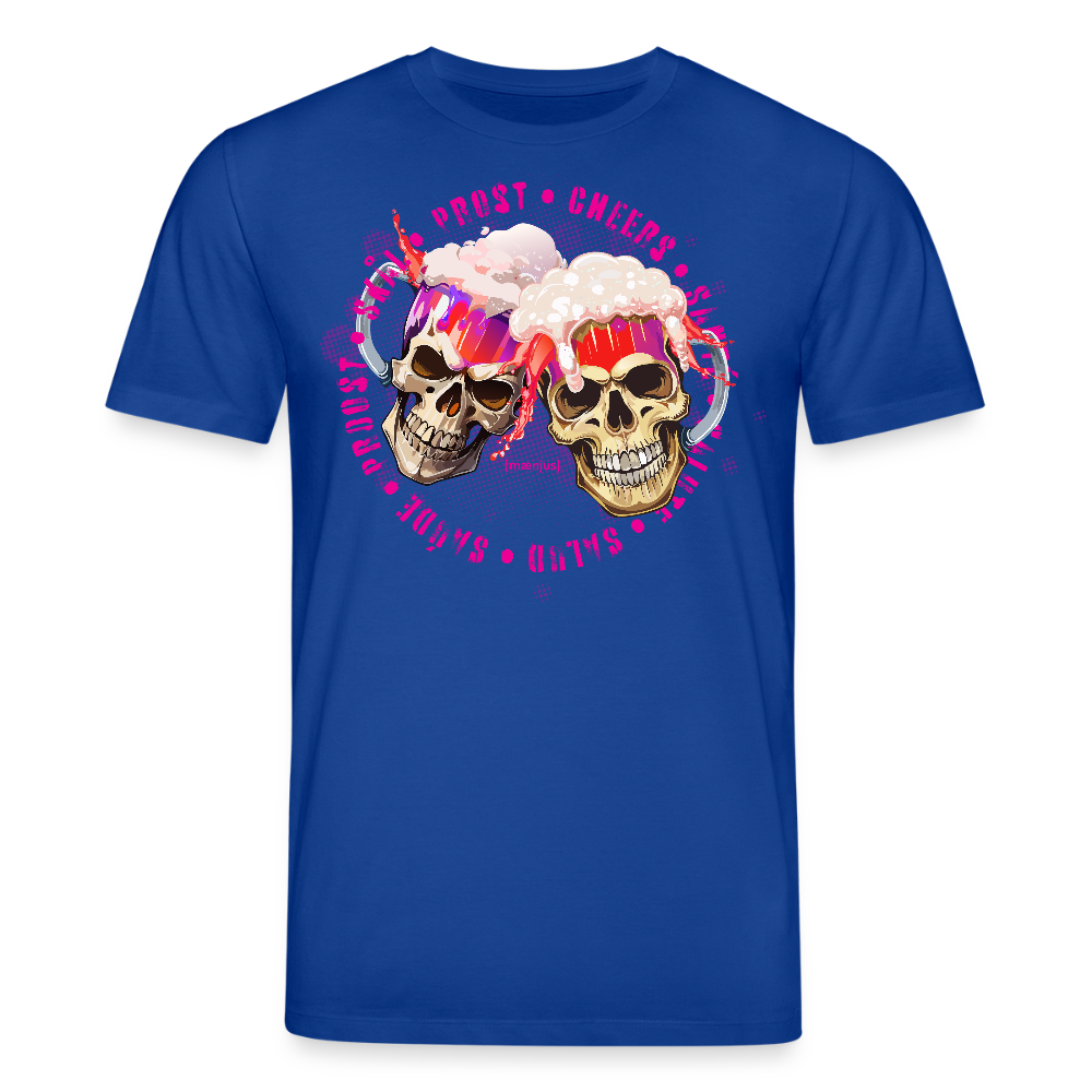 Unisex Bio-T-Shirt mit OKTOBERFEST SKULL GIRL PRINT - Dunkelblau